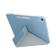 Uniq Camden Case - полиуретанов кейс с поставка и възможност за поставяне на Apple Pencil 2 за iPad Air 5 (2022), iPad Air 4 (2020) (син) 2
