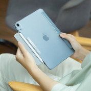 Uniq Camden Case - полиуретанов кейс с поставка и възможност за поставяне на Apple Pencil 2 за iPad Air 5 (2022), iPad Air 4 (2020) (син) 6