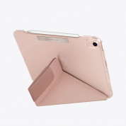Uniq Camden Case - полиуретанов кейс с поставка и възможност за поставяне на Apple Pencil 2 за iPad Air 5 (2022), iPad Air 4 (2020) (розов) 2