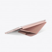 Uniq Camden Case - полиуретанов кейс с поставка и възможност за поставяне на Apple Pencil 2 за iPad Air 5 (2022), iPad Air 4 (2020) (розов) 3