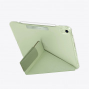 Uniq Camden Case - полиуретанов кейс с поставка и възможност за поставяне на Apple Pencil 2 за iPad Air 5 (2022), iPad Air 4 (2020) (зелен) 2