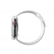 Uniq Garde Hybrid Apple Watch Case - качествен силиконов (TPU) кейс с вграден протектор за дисплея на Apple Watch 40мм (прозрачен) 2