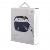 Uniq Coehl Reverie Case - хибриден силиконов калъф с карабинер за Apple Airpods Pro (син) 3