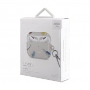 Uniq Coehl Reverie Case - хибриден силиконов калъф с карабинер за Apple Airpods Pro (бял) 3