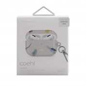 Uniq Coehl Reverie Case - хибриден силиконов калъф с карабинер за Apple Airpods Pro (бял) 5