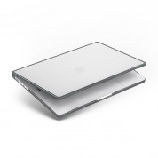 Uniq Venture Hybrid Case - удароустойчив хибриден кейс за MacBook Pro 14 (2021) (черен-прозрачен)