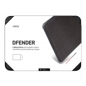 Uniq Dfender Sleeve - качествен удароустойчив калъф за MacBook Pro 16 (2019-2021), Macbook Pro 15 (2016-2019) и лаптопи до 16 инча (черен) 2