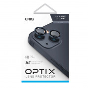Uniq Optix Camera Tempered Glass Lens Protector - предпазни стъклени лещи за камерата на iPhone 13, iPhone 13 mini (черен) 1