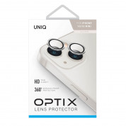 Uniq Optix Camera Tempered Glass Lens Protector - предпазни стъклени лещи за камерата на iPhone 13, iPhone 13 mini (сребрист) 1