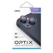 Uniq Optix Camera Tempered Glass Lens Protector - предпазни стъклени лещи за камерата на iPhone 13, iPhone 13 mini (хамелеон) 1