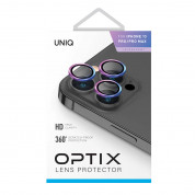 Uniq Optix Camera Tempered Glass Lens Protector - предпазни стъклени лещи за камерата на iPhone 13 Pro, iPhone 13 Pro Max (хамелеон) 1