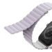 Uniq Revix Silicone Magnetic Strap - двулицева магнитна силиконова каишка за Apple Watch 38мм, 40мм, 41мм (лилав-бял) 5
