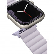 Uniq Revix Silicone Magnetic Strap - двулицева магнитна силиконова каишка за Apple Watch 38мм, 40мм, 41мм (лилав-бял) 6