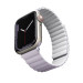 Uniq Revix Silicone Magnetic Strap - двулицева магнитна силиконова каишка за Apple Watch 38мм, 40мм, 41мм (лилав-бял) 2