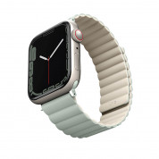 Uniq Revix Silicone Magnetic Strap for Apple Watch 38, 40, 41mm (sage-beige) 1