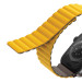 Uniq Revix Silicone Magnetic Strap - двулицева магнитна силиконова каишка за Apple Watch 42мм, 44мм, 45мм, Ultra 49мм (жълт-кафяв) 5