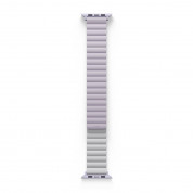 Uniq Revix Silicone Magnetic Strap - двулицевва магнитна силиконова каишка за Apple Watch 42мм, 44мм, 45мм, Ultra 49мм (лилав-бял) 5