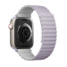 Uniq Revix Silicone Magnetic Strap - двулицевва магнитна силиконова каишка за Apple Watch 42мм, 44мм, 45мм, Ultra 49мм (лилав-бял) 3
