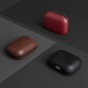 Uniq Terra Genuine Leather Case for Apple AirPods Pro (red) 1