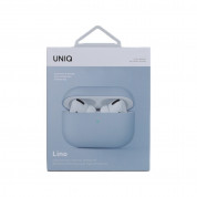 Uniq AirPods Pro Lino Silicone Case - силиконов (TPU) калъф за Apple AirPods Pro (син) 7