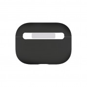 Uniq AirPods Pro Lino Silicone Case - силиконов (TPU) калъф за Apple AirPods Pro (черен) 2