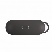 Uniq Vencer Silicone Hang Case - силиконов (TPU) калъф и силиконово въженце за Apple AirPods Pro (черен) 3