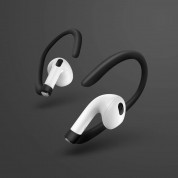 Uniq AirPods Loop Sport EarHooks Dual Pack - комплект силиконови кукички за Apple Airpods, Airpods 2, Airpods 3 и AirPods Pro (4 броя) (черен-бял) 2