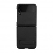 Nillkin Qin Book Case - кожен калъф за Samsung Galaxy Z Flip 3 5G (черен)