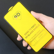 Premium Full Glue 9D Edge to Edge Tempered Glass - стъклено защитно покритие за целия дисплей на iPhone 13 mini (черен) 5