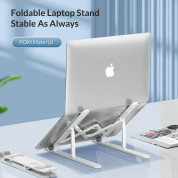 Orico Portable ABS Folding Laptop Stand - преносима сгъваема поставка за MacBook и лаптопи до 15.6 инча (бял) 2