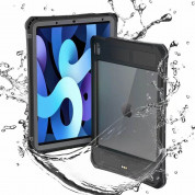 JC Waterproof Heavy Duty Case - ударо и водоустойчив кейс за iPad Air 5 (2022), iPad Air 4 (2020) (черен)