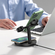 Baseus Swan 3-in-1 Magnetic Wireless Qi Charging Stand 20W (WXTE000001) (black) 7