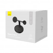 Baseus Swan 3-in-1 Magnetic Wireless Qi Charging Stand 20W (WXTE000001) - тройна поставка (пад) за безжично зареждане за iPhone с Magsafe, Apple Watch, AirPods и Qi съвместими мобилни устройства (черен) 11