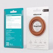 Nillkin SnapHold Vegan Leather Magnetic Sticker - кожен магнитен диск за кейсове и смартфони с MagSafe (зелен) 14