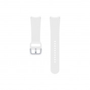 Samsung Silicone Sport Band 20mm M/L (ET-SFR87LWE) - оригинална силиконова каишка за Samsung Galaxy Watch, Huawei Watch, Xiaomi, Garmin и други часовници с 20мм захват (бял) 1