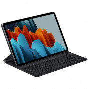 Samsung Book Keyboard Case EF-DT630UBE - кейс с клавиатура и поставка за Samsung Galaxy Tab S7 (черен) 