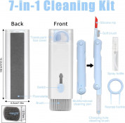 JC Electronics Cleaning Kit 7-in-1 - комплект за почистване на мобилни устройства, слушалки и други (син) 1