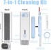 JC Electronics Cleaning Kit 7-in-1 - комплект за почистване на мобилни устройства, слушалки и други (син) 2
