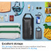 Spigen A630 Universal Waterproof Bag Set IPX8 10L - комплект водонепромокаеми чанти с презрамка за мобилни устройства (2 броя) (черен) 11
