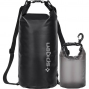 Spigen A630 Universal Waterproof Bag Set IPX8 10L - комплект водонепромокаеми чанти с презрамка за мобилни устройства (2 броя) (черен)