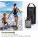 Spigen A630 Universal Waterproof Bag Set IPX8 10L - комплект водонепромокаеми чанти с презрамка за мобилни устройства (2 броя) (черен) 7