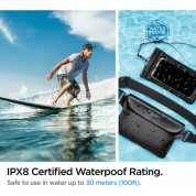 Spigen A621 Waterproof Wrist Bag with Phone Case IPX8 - водонепромокаема чанта с презрамка и водонепромокаем калъф за телефон (черен) 8