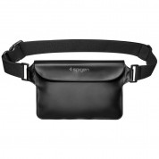 Spigen A620 Waterproof Wrist Bag Set IPX8 - комплект водонепромокаеми чанти с презрамка за мобилни устрйства (2 броя) (прозрачен-черен) 3