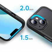 Tech-Protect MagMat MagSafe Case - хибриден удароустойчив кейс с MagSafe за iPhone 13 (черен-прозрачен) 3