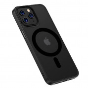 Tech-Protect MagMat MagSafe Case - хибриден удароустойчив кейс с MagSafe за iPhone 13 Pro Max (черен) 1
