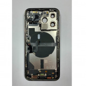 Apple iPhone 13 Pro Backcover Full Assembly - оригинален резервен заден капак заедно с Lightning порт, безжично зареждане, лидар скенер и бутони (черен) 2