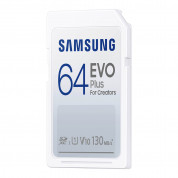 Samsung SDXC Card EVO Plus 64GB (клас 10) - SDXC карта памет за мобилни устройства (подходяща за фотоапарати и камери) 1