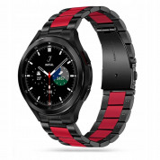 Tech-Protect Bracelet Modern Stainless Steel Band 20mm - каишка от неръждаема стомана за Samsung Galaxy Watch, Huawei Watch, Xiaomi, Garmin и други часовници с 20мм захват (черен-червен)