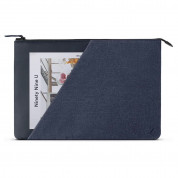 Native Union Stow Fabric Sleeve - качествен полиуретанов калъф за MacBook Pro 16, Pro 15 и лаптопи до 16 инча (тъмносин) 5