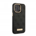 Guess PU 4G MagSafe Leather Hard Case - дизайнерски кожен кейс с MagSafe за iPhone 13 Pro (черен) 3